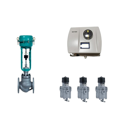 Pneumatic Trung Quốc kiểm soát van với thông minh Neles ND7000 đầu tiên Valve Positioner Và EMERSON giới hạn công tắc