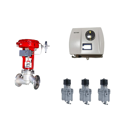 Pneumatic Trung Quốc kiểm soát van với thông minh Neles ND7000 đầu tiên Valve Positioner Và EMERSON giới hạn công tắc