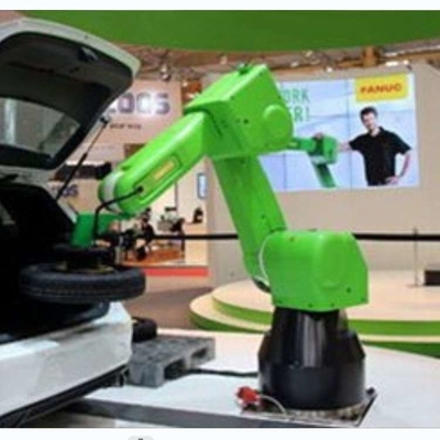 Fanuc Cobot Robotic Arm 6 Axis CR-14iA/L Với CNGBS RGV Robot Cho Cnc Pallet Handling Robot