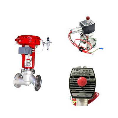 Van điều khiển khí nén Trung Quốc với Masoneilan SVI2-21123121 Valve Positioner Và ASCO Solenoid Valve