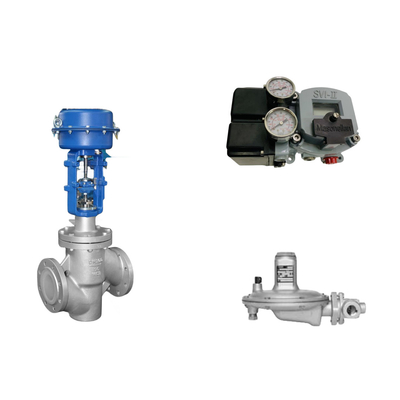 Van điều khiển khí nén với Masoneilan SVI2-21123111 Positioner Và Fisher T205B áp suất điều chỉnh van