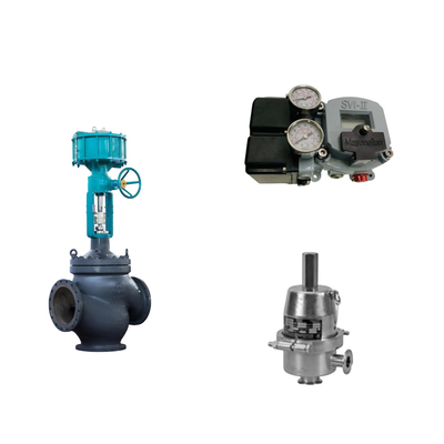 Van điều khiển khí nén với Masoneilan SVI2-22123121 Positioner Và Fisher SR5 áp suất điều chỉnh van