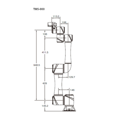 Techman Robot TM5-900 Với 900MM Reach Và 4KG Lượng hữu ích của 6 Aixs Manipulator Như Cobot