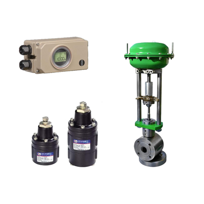 Pneumatic Control Valve Với YT-400/405/430/435 Lock Up Valves Và Samson 3730-3 Valve Positioner Và Limit Switch