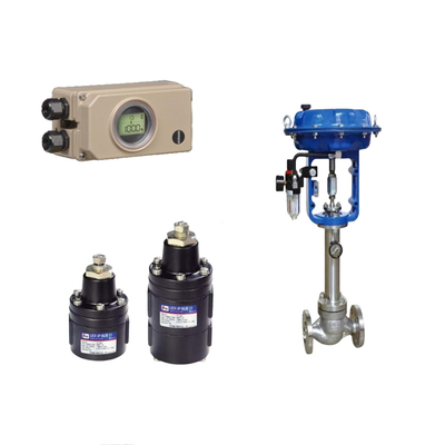 Pneumatic Control Valve Với YT-400/405/430/435 Lock Up Valves Và Samson 3730-3 Valve Positioner Và Limit Switch
