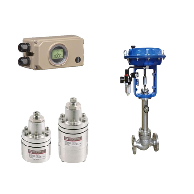 Pneumatic Control Valve Với YT-400/405/430/435 Lock Up Valves Và Samson 3730-3 Valve Positioner Và Limit Switch