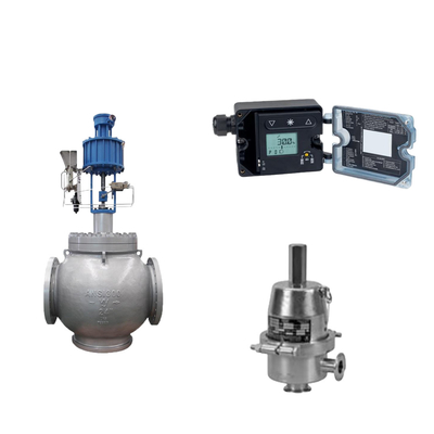van Globe với Samson 3725 Electropneumatic Positioner và Fisher SR5 áp suất điều chỉnh van