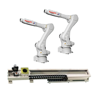 Cánh tay robot công nghiệp 6 trục Kawasaki RS050N với đường ray hướng dẫn CNGBS cho robot xử lý pallet