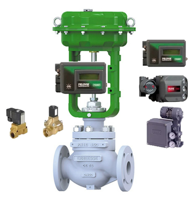Van điều khiển khí nén với van điện cực Burkert và thiết bị định vị DVC6200 DVC2000 cho các ứng dụng chung