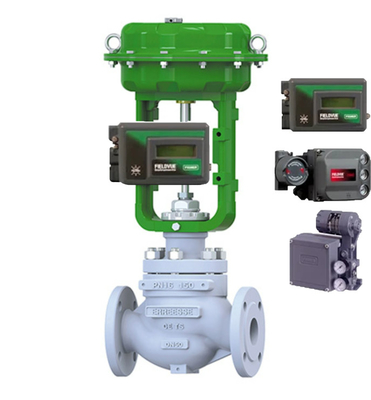 Van điều khiển khí nén với van điện cực Burkert và thiết bị định vị DVC6200 DVC2000 cho các ứng dụng chung