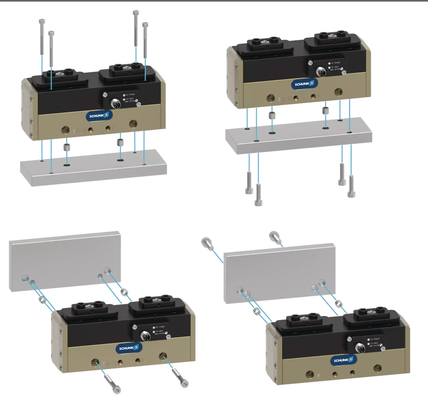 SCHUNK PHL 25-045 Hệ thống kẹp bộ phận robot công nghiệp 500 N lực đóng