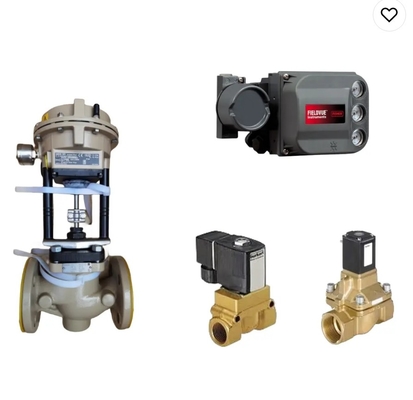 SAMSON Phòng điều khiển máy điều khiển tuyến tính khí nén với DVC6200 Positioner và BURKERT Solenoid Valve