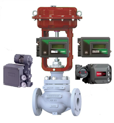 Máy định vị van màu xám mới và nguyên bản FI-SHER 3582I với bộ điều chỉnh cho van điều khiển khí nén trong kho để bán
