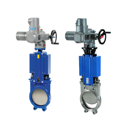 Van cửa dao Trung Quốc với Auma SA SAR Electric Vavle Actuator cho ngành công nghiệp dầu nước