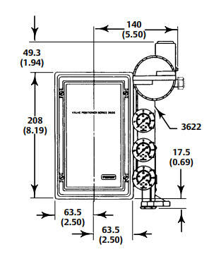 Chất lượng tốt Fisher Valve Positioner 3620J được sử dụng với động cơ quay hoạt động đôi đơn trong kho