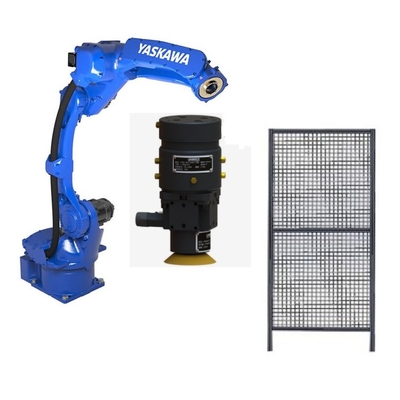 6 trục cánh tay robot Yaskawa GP12 với đầu nghiền và hàng rào CNGBS cho robot nghiền CNC