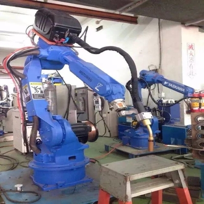 6 trục cánh tay robot Yaskawa GP12 với đầu nghiền và hàng rào CNGBS cho robot nghiền CNC