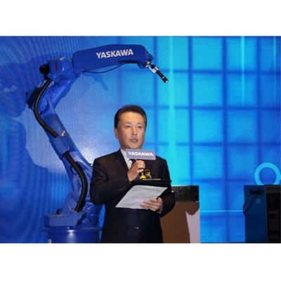 6 trục cánh tay robot Yaskawa GP12 với đầu nghiền và hàng rào CNGBS cho robot nghiền CNC