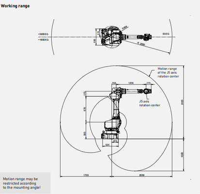 Máy xử lý máy nâng ống kính kính robot FANUC M-710iC/70 Robot xử lý chất lỏng Robot Nhà cung cấp