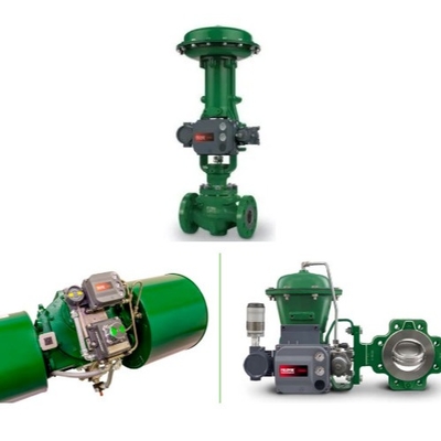 Áp lực / dòng chảy điều khiển trượt với Fisher 1052/2052 Actuator và DVC6200 3610J Valve Positioner