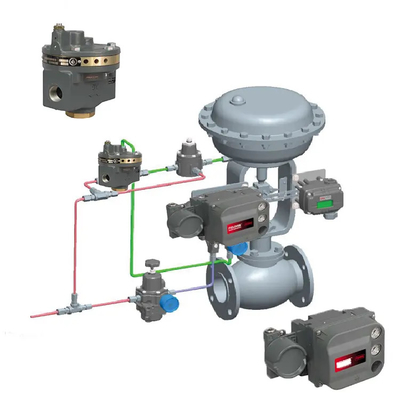 Áp lực / dòng chảy điều khiển trượt với Fisher 1052/2052 Actuator và DVC6200 3610J Valve Positioner
