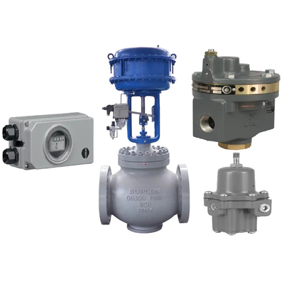 van điều khiển Trung Quốc với 3730-1 SAMSON định vị van thông minh và Fisher 67CFR lọc áp suất làm giảm van