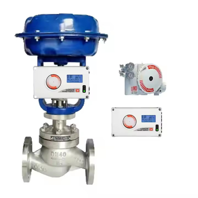 Ventil điều khiển điện khí mới và ban đầu với bộ định vị dịch vụ dòng chảy Logix 3200MD 520MD PM5 Valve Positioner