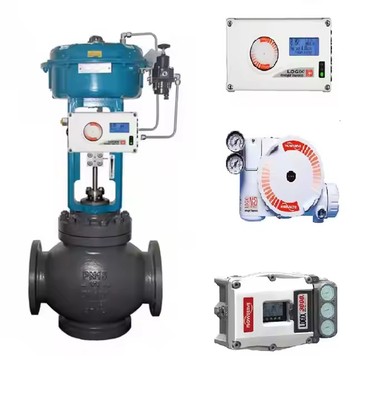 Bộ định vị van Flowserve 3200MD với van điều khiển lưu lượng và van điện từ ASCO 551 Bộ điều chỉnh bộ lọc 67CFR