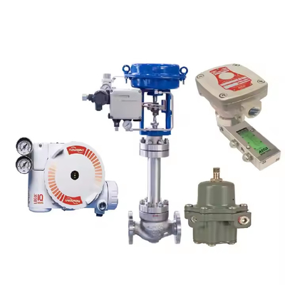 Bộ định vị van Flowserve 3200MD với van điều khiển lưu lượng và van điện từ ASCO 551 Bộ điều chỉnh bộ lọc 67CFR