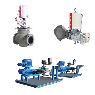 Bộ định vị van Flowserve 3200MD với van điều khiển lưu lượng và van điện từ ASCO 551 Bộ điều chỉnh bộ lọc 67CFR
