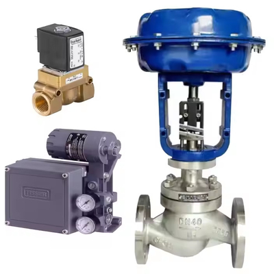 Wuzhong ATS Pneumatic Control Valve với bộ điều chỉnh bộ lọc 67CFR và Fisher DVC2000 Valve Positoner