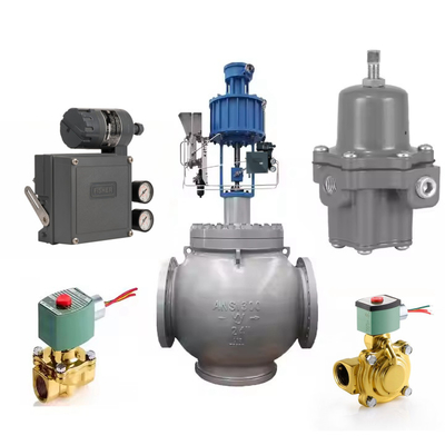 Wuzhong ATS Pneumatic Control Valve với bộ điều chỉnh bộ lọc 67CFR và Fisher DVC2000 Valve Positoner