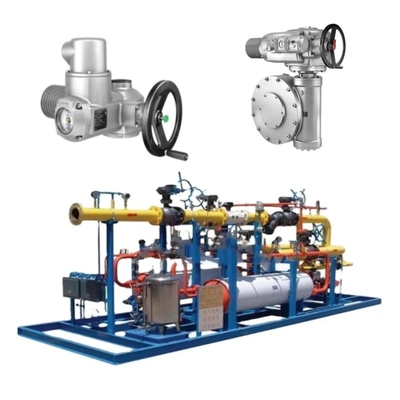 Valve Switching Skid được trang bị một Auma SA động cơ điện và một hộp năng lượng răng GK