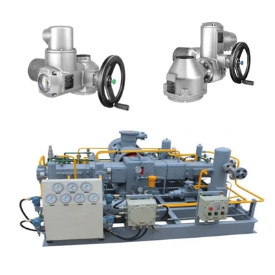 Valve Switching Skid được trang bị một Auma SA động cơ điện và một hộp năng lượng răng GK