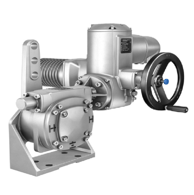 Kiểm soát áp suất / Dòng chảy Trượt với động cơ điện Auma SA / SQ và hộp số đa xoay GK / GST / GHT