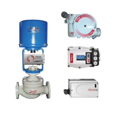 Pneumatic kiểm soát van tuyến tính với Flowserve LOGIX 520MD DIGITAL HART VALVE POSITIONER Và ASCO Solenoid van trong kho