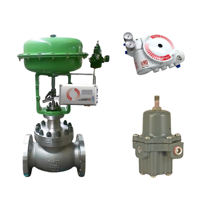 Pneumatic kiểm soát van tuyến tính với Flowserve LOGIX 520MD DIGITAL HART VALVE POSITIONER Và ASCO Solenoid van trong kho