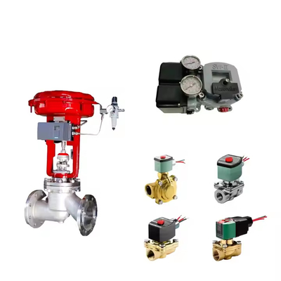 China Control Valve Với Masoneilan SVI2-21113121 Valve Positioner Và Emerson Asco L339 Series Universal Solenoid Valve