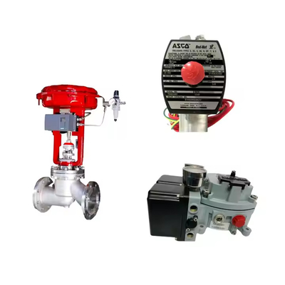 China Control Valve Với Masoneilan SVI2-21113121 Valve Positioner Và Emerson Asco L339 Series Universal Solenoid Valve