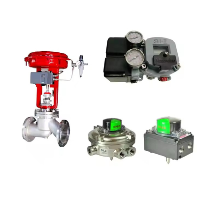 China Control Valve Với Masoneilan SVI2-21113121 Valve Positioner Và Emerson Asco L339 Series Universal Solenoid Valve
