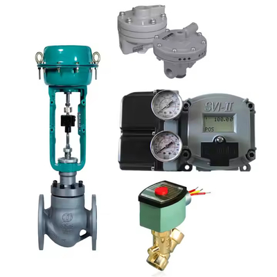 Van điều khiển Trung Quốc với Masoneilan SVI2 SVI II Định vị van kỹ thuật số với Booster B200 / B400 Với van điện tử Asco