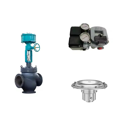 bán nóng van điều khiển khí nén với Masoneilan SVI2-21123111 Positioner Và Tescom 26-1100 áp suất điều chỉnh van