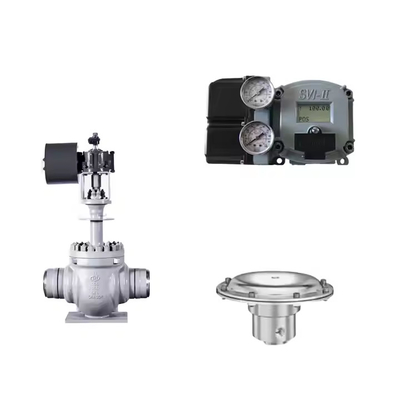 bán nóng van điều khiển khí nén với Masoneilan SVI2-21123111 Positioner Và Tescom 26-1100 áp suất điều chỉnh van