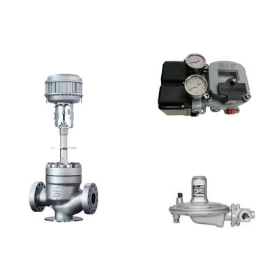 Van điều khiển khí nén với Masoneilan SVI2-21123111 Positioner Và Fisher T205B áp suất điều chỉnh van