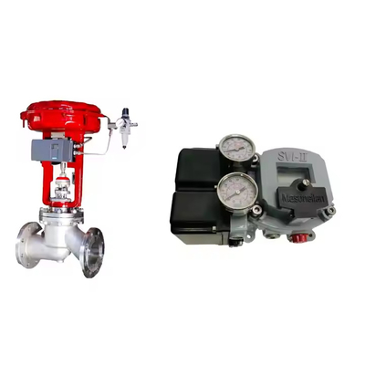 Van điều khiển khí nén nổi tiếng của Trung Quốc Wuzhong với máy định vị Masoneilan Svi2 Ap-21113111 và van điện tử ASCO