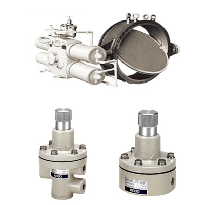 Valve điều khiển dòng chảy trượt được trang bị KOSO 710C Control Valve 7300RA Cylinder PRF400 Filter Pressure Reducing Valve