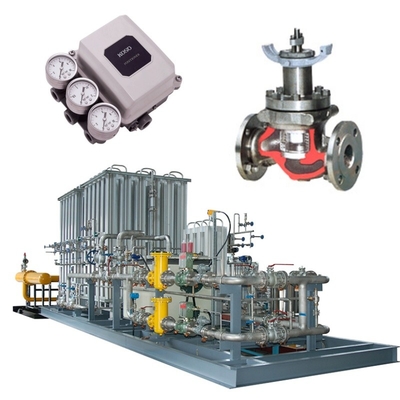 Máy phun kiểm soát dòng chảy được trang bị van KOSO 500M/500D và 5200LA/6300LA Máy điều khiển khí nén EP800 Máy định vị van