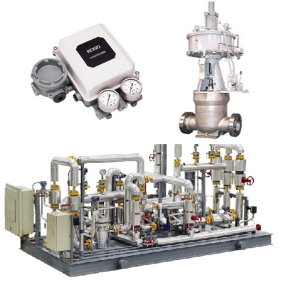 Valve điều khiển dòng chảy và KOSO 400H Valve điều khiển 5200LA/6100LA Pneumatic Actuator EP800 Positioner CL420/CL523 Lock Valve