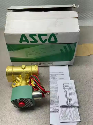 ASCO 3/8 2/2 Way Positioner Solenoid Valve đồng và thân thép không gỉ