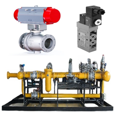 Máy trượt chuyển van được trang bị van Samson Model 44-11 van điện tử Model 3962, và một thiết bị chuyển giới hạn Model 4747